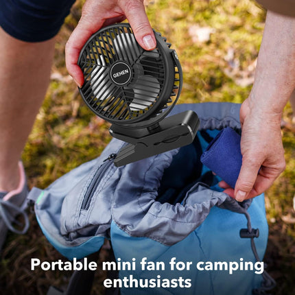 Portable Clip On Fan, Cordless Small Fan, Rechargeable Personal Fan, 10000Mah Battery Operated Desk Fan, Small Table Fan