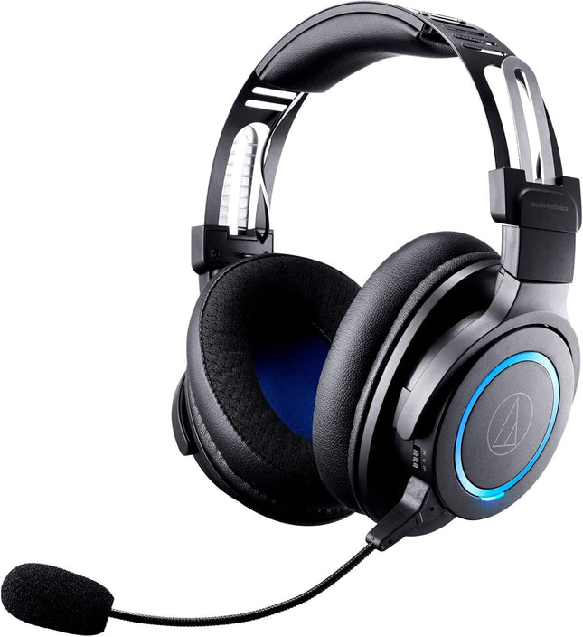 Audio-Technica ATH-G1WL Premium Wireless Gaming Headset for Laptops, PCs, & Macs, 2.4GHz, 7.1 Surround Sound Mode, USB Type-A, Black, Adjustable