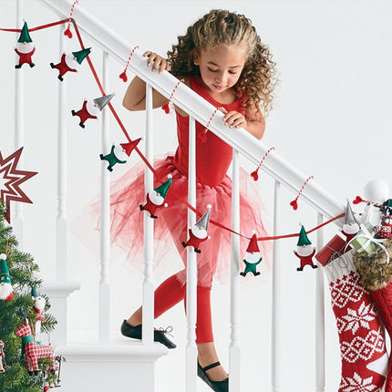 LOKIPA 12PCS Christmas Garland Ties, Decorative Garland Ties Reusable and Flexible Twist Ties for Garland, Garland Ties for Banister Home Decoration