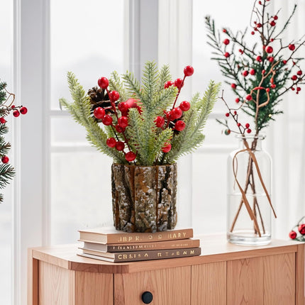 MYUPDALIN Small Christmas Tree, Tabletop Mini Christmas Tree Decorations, Artificial Christmas Decorations, Holiday Decorations for Home Christmas and Party Decorations