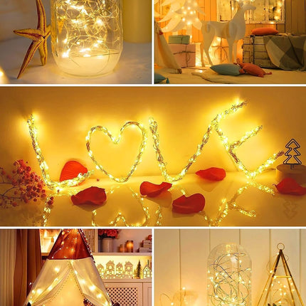 Brightown Fairy Lights Battery Operated 18 Pack - 7ft Mini LED Lights for Crafts DIY Garlands Jars Table Centerpiece Wedding Plants Flowers Vases Glasses Dolls Christmas Decor
