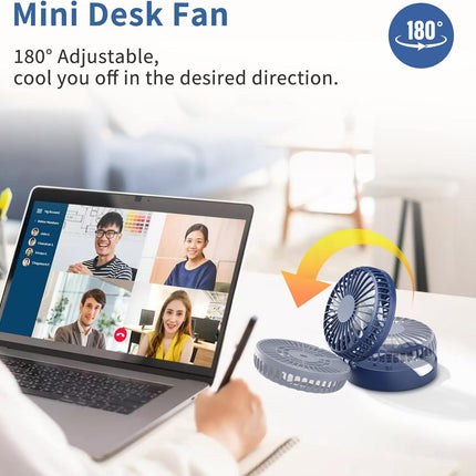 Handfan Portable Necklace Fan, Rechargeable Mini Personal Neck Fan, Hands Free Battery Operated Wearable Fan For Travel Outdoor