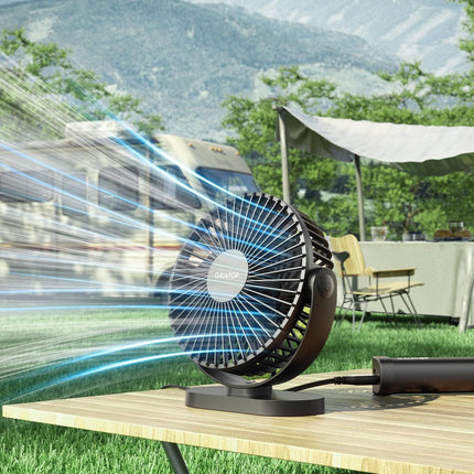 Gaiatop Usb Desk Fan, 3 Speeds Powerful Portable Fan, 5.5 Inch Quiet Cooling Mini Fan, 90° Rotate Small Table Fan With 5Ft Cable