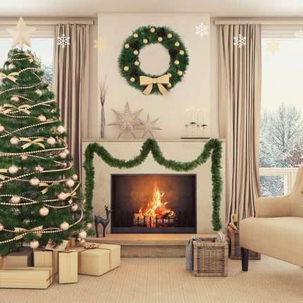 50 Foot Non-Lit Green Holiday Soft Garland