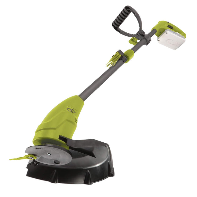 Sun Joe 24V-GT10-LTE 24-Volt iON+ 10-inch Cordless Lightweight Stringless Grass Trimmer, Kit (w/ 2.0-Ah Battery + Charger)
