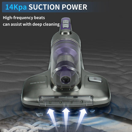 Ultibe Bed Vacuum Cleaner, Uv Mattress Vacuum Cleaner With 14Kpa Suction, High Heating Handheld Bed Cleaner, 450W Powerful Machine Cleaner For Bed, Pillows, Mattresses, Sofa And Carpets