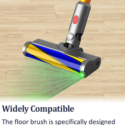 Vacuum Attachments With Dust Detect Green Light For Dyson V7 V8 V10 V11 V15 Cordless Cleaners, Hard Floor Soft Roller Brush Head Motorhead Accessories Parts