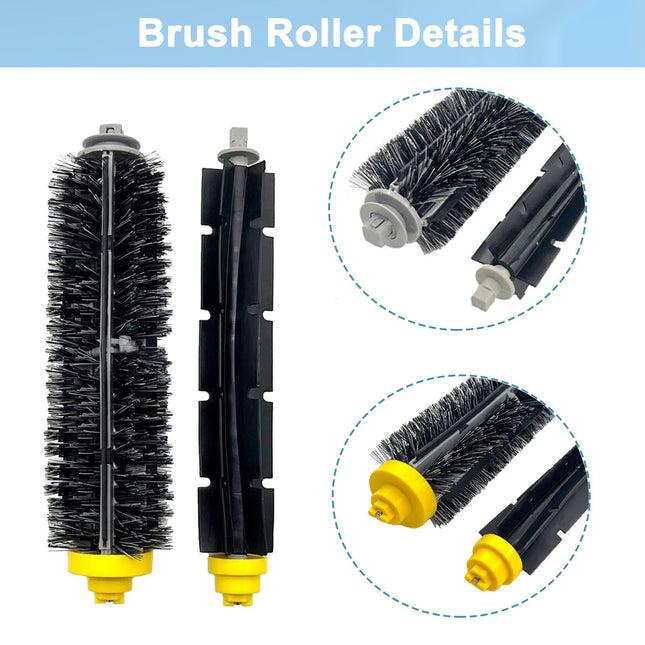 Parts For Irobot Roomba 694 676 675 692 677 671 610 690 680 660 650 620 645 655 635 614 595 585 564 589 536 Robot Vacuum,3 Bristle & 3 Beater Brush,10 Filter,10 Side Brush