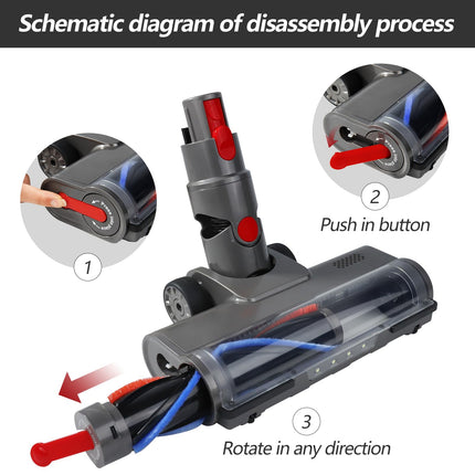 Vacuum Motorhead Roller Brush Head Compatible With Dyson Animal V7 V8 V10 V11 V15 Vacuum Parts Suitable Hardwood Floor Carpet Update