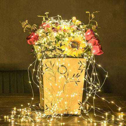 ZNYCYE Solar String Lights Outdoor, 8 Modes 220Led Multi Strand Fairy Lights Waterproof, Watering Can Lights Firefly Fairy Lights Bunch for Garden Patio Tree Christmas Party Wedding Decor(Warm White)