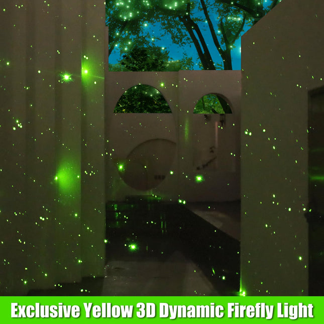 Brighter Laser Christmas Projector Lights Outdoor, RGB 3 Colors Laser Dynamic Firefly Lights & Star Light Show, Vivid Holiday Projector Christmas Decorations for House/Garden/Party, Christmas s