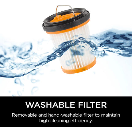 Shark Qv201 Wandvac Handheld Vacuum, Lightweight At 1.4 Pounds Wpowerful Suction, Duster Crevice Tool, Scrubbing Brush, Pet Tool, Charging Dock, Single Touch Dust Cup Empty Reed Red