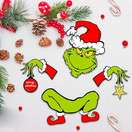 Christmas Decorations for Tree - Funny Christmas Tree Ornament Thief Stole Tree Topper Head Arms and Legs for Holiday Xmas Home Party Decorations