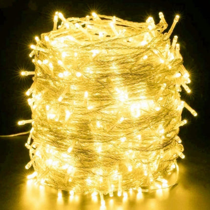 Quntis 328ft 500LED Christmas String Lights, Waterproof Outdoor/Indoor Holiday Fairy Lights, 8 Modes Plug-in, Warm White Clear Wire for Xmas, Christmas Tree & Home Decor, Holiday Party Lighting