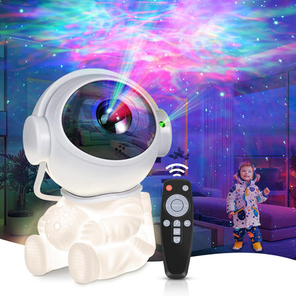 Astronaut Galaxy Projector, Star Projector Galaxy Night Light, Starry Nebula Ceiling LED Lamp with Moon Lamp and Timer, Kids Room Decor Aesthetic, for Christmas, Birthdays, Valentine's Day