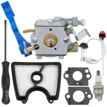 HeyCarb 590460102 C1Q-W37 Carbuetor for Husqvarna 125B 125BX 125BVX Leaf Blower Jonsered B2126 BV2126 Craftsman Blower with 545112101 Air Filter Replace 545081811