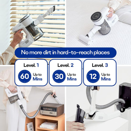 Cx Pro Magic Tower Cordless Vacuum Cleaner, Self Empty All In One Dust Tower, Auto Battery Charge, Powerful Stick Vacuum Cleaner For Home, Carpet, Hardwood Floor, Pet Hair