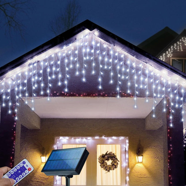 304 LED Outdoor Waterproof String Lights for Christmas, Wedding & Party Decor - 8 Modes, Cool White