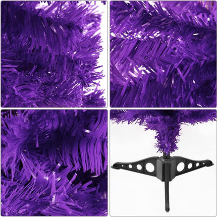 Artificial Christmas Tree with Stable Tripod Large Christmas Party Home Decoration Tree (Purple,3 Feet)