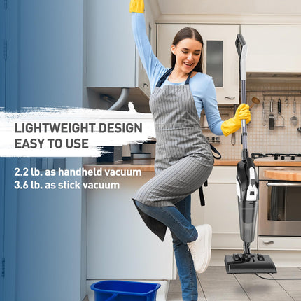 Hihhy Vacuum Cleaner, Stick Vacuum Corded, 4In1 Handheld Small Vacuum Cleaners For Home, Mini Vacuum Lightweight 20Kpa 600W Powerful Suction, Portable Hand Held Vac For Hard Floor