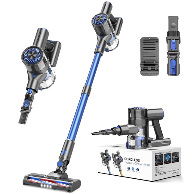 Cordless Vacuum Cleaner With 80000 Rpm Highspeed Brushless Motor, 2600Mah Powerful , 5 Stages High Efficiency Filtration, Up To 40 Mins Runtime Vacuum For Hardwood
