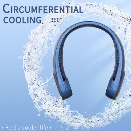 Frsara Neck Fan, Bladeless Neck Fan,Upgraded 5200Mah,Long Endurance,Upgraded Air Volume,Easier To Use,360° Cooling,No Hair Twist
