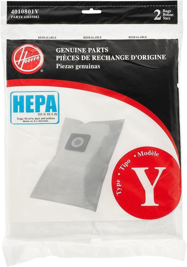 Hoover Type Y Hepa Filter Bag, Set Of 4 Bags