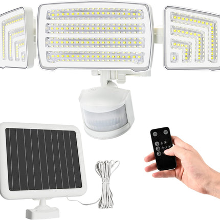 Solpex Solar Flood Lights Outdoor Waterproof Ip65 3 Modes 1800Lm Solar Security Motion Sensor Outdoor Lights For Outside, Garden