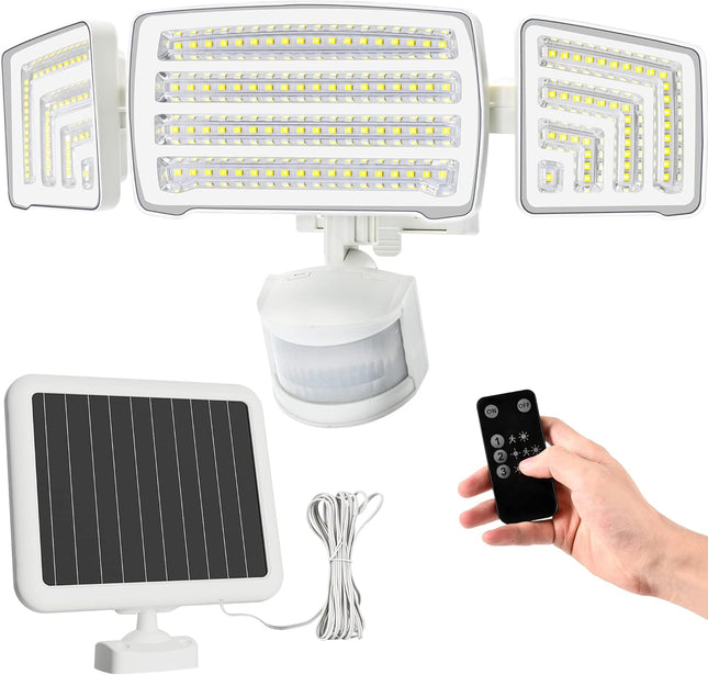 Solpex Solar Flood Lights Outdoor Waterproof Ip65 3 Modes 1800Lm Solar Security Motion Sensor Outdoor Lights For Outside, Garden