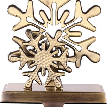 Christmas Stocking Holders for Mantle Christmas Stocking Hangers for Fireplace Anti-Slip Mantel Hanger Hooks for Stocking Hanging Ornament Firepiece Xmas Decor (Bronze Set)