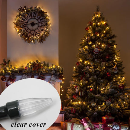 Solhice 4 Pack 20ft Christmas Lights Battery Operated String Lights with Remote Control, 50 LEDs Clear Mini Lights Warm White Xmas Tree Lights for Bedroom Indoor Outdoor Decor