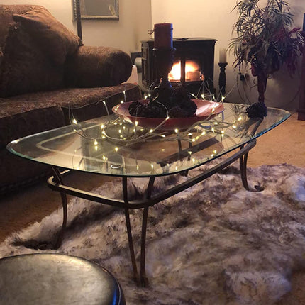 Hypestar Lighted Garland with Birch Branches 6FT 48 Warm Lights, Lighted Birch Garland with Timer,Pre Lit Birch Garlands for Bedroom Wall Chrismtas Indoor Decorations (Battery Operated-707)