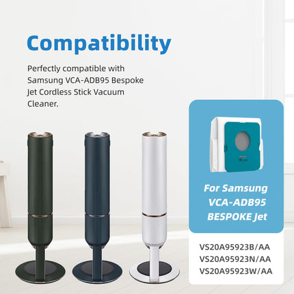 Vcaadb95,Adb953 Dust Bag, For Samsung Bespoke Jet Cordless Stick Vacuum Cleaner，10 Packs, Automatic Dust Collection Bag