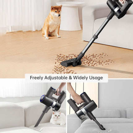 Cordless Vacuum Cleaner 28Kpa, Stick Vacuum Cleaner Cordless With 7 Power Modes, 50 Mins Runtime Vacuum Cleaners For Home Hardwood Floor And Carpet, Pet Hair