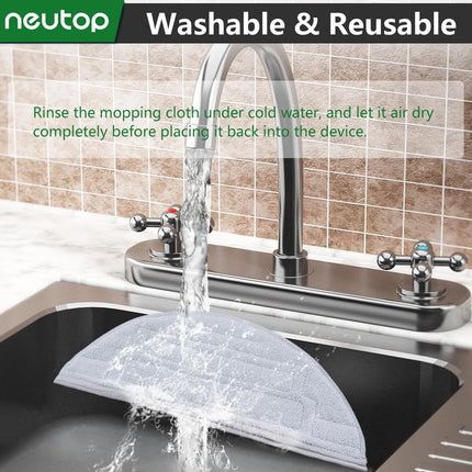 Neutop Washable Mopping Cloth Compatible With Roborock S8 Pro Ultra Robot Vacuum And Mop Cleaners Spare Parts Accessories, 8Pack.