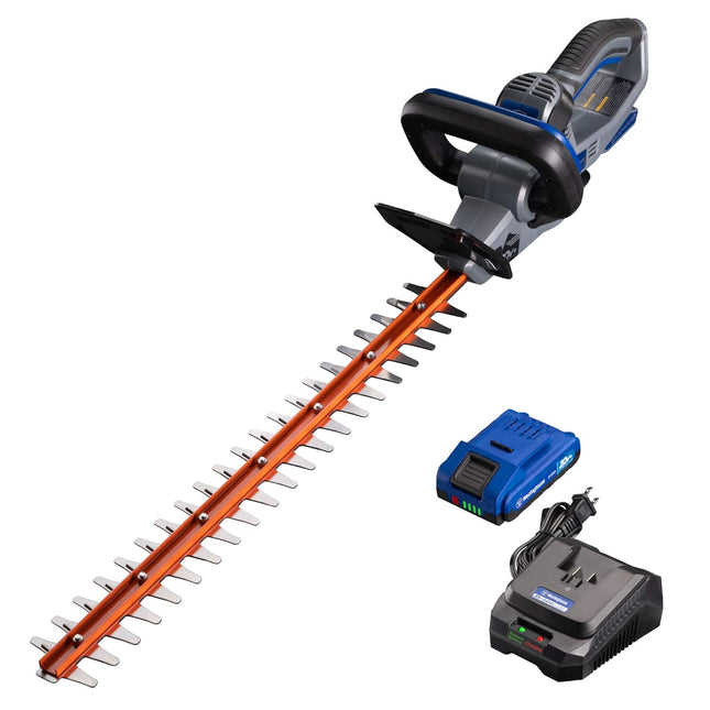 Westinghouse Outdoor Power Equipment Cordless Hedge Trimmer, 2.0 Ah Battery and Rapid Charger Included