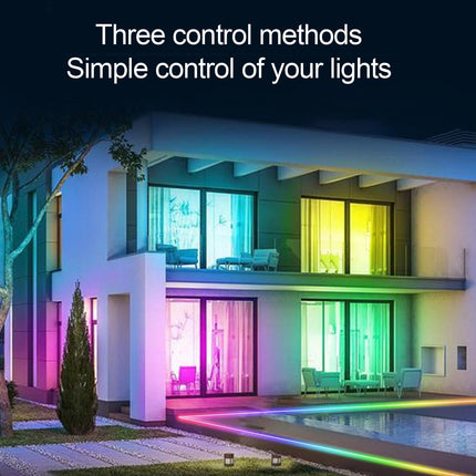 LED String Light 9.84ft RGB Color Changing for Bedroom, IP65 Waterproof Music Sync LED Light Strips with Remote APP Control for Party, Christmas, Halloween, Birthday