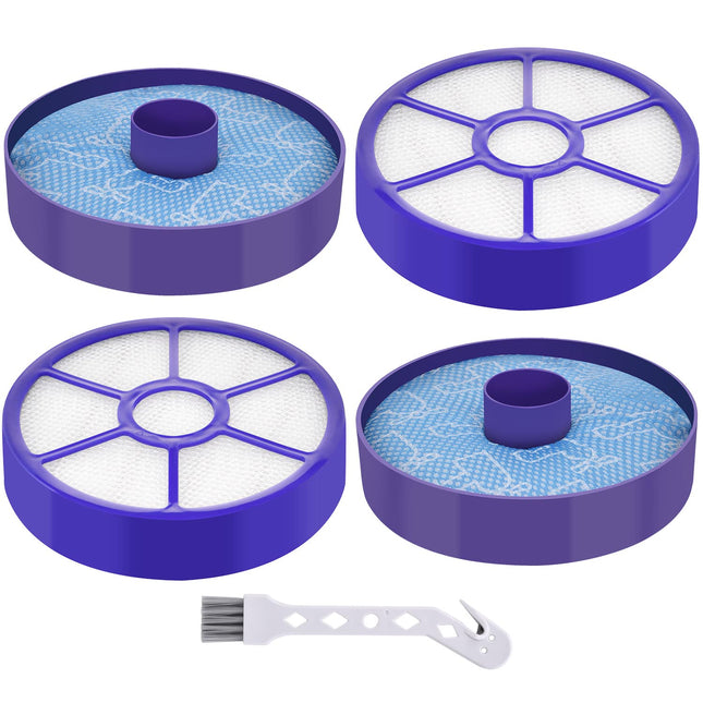 2 Pack Premotor Filter & Postmotor Exhaust Hepa Filter For Dyson Dc33 Multi Floor, Dc33 Total Clean, And Dc33 Exclusive Vacuum Cleaners, Replace Part 91956302 & 92161601