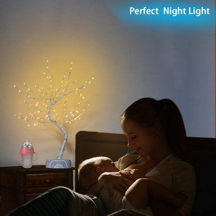 OTAVILEM Room Decor, 20" 108 LED Twinkling Tree Lamp, DIY Artificial Tree Lamp, Battery/USB Operated, Tabletop Bonsai Tree Light for Living Room Bedroom Christmas Home s House Decor