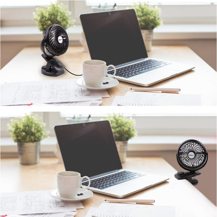Battery Operated Clip On Fan Max 40 Hours Of Battery Life