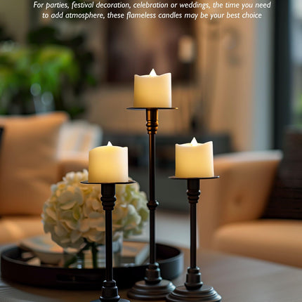 Homemory 12Pack 400+Hour Remote Control Flameless Candles, 2/4/6/8H Timer Led Votive Candles, Battery Operated Tea Lights for Wedding Table Centerpiece, Holidays, Halloween Pumpkins, Christmas Decor