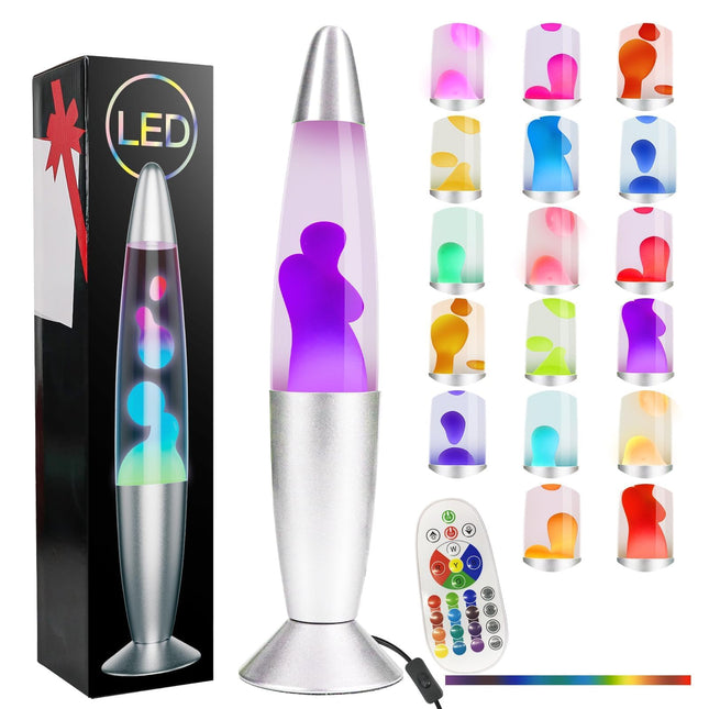 Liquid Motion Lamps with Remote 17 Color Changing Night Light 16 Inch LED Table Lamp Relaxing Liquid Lamp for Kids Adults Teens Room Decor Light Magma Lamp Classic Christmas Birthday