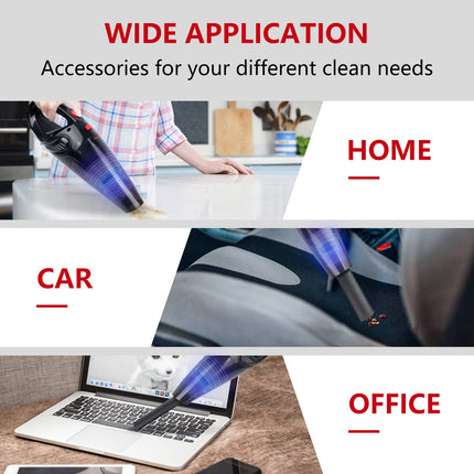 Handheld Vacuum Cordless, Rechargeable Portable Hand Mini Vacuum, 6000Pa Strong Suction Lightweight Small Car Vacuum Cleaner Suitable For Home Pet Hair Car Cleaningblack