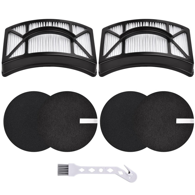 Filter For Bissell Cleanview 2486, 2487, 2488, 2489, 24899, 2490, 2491, 2492, Powerclean 2494 Vacuum, Compare To Part 1608225, 1604130, 1601972, 2 Hepa +2 Foam & Felt Filters