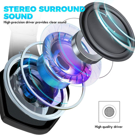 Gaming Headset with Mic for Xbox One PS4 PS5 PC Switch Tablet, with Stereo Surround Sound & LED Light Noise Cancelling Over Ear Headphones
