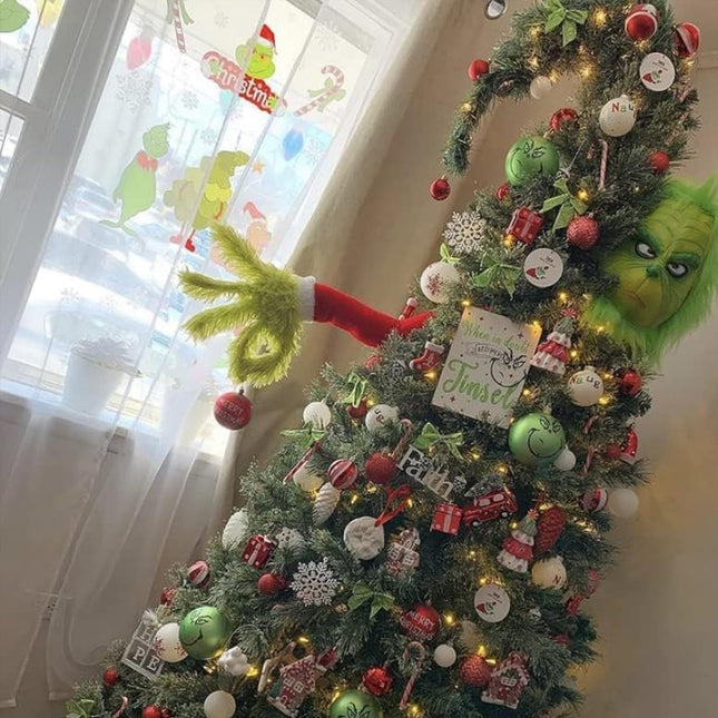 Elf Body Tree Decorations, Elf Arms for Christmas Tree Ornaments Xmas Christmas Tree Topper Party Supplies Christmas Decorations Indoors Home Decor