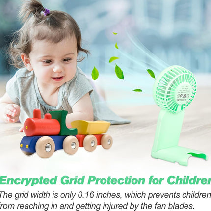Mini Handheld Mirror Fan, Portable Fan Small Personal Fan Usb Charger, 4 Speed Adjustable Hand Fan With Mirror, Makeup Eyelash
