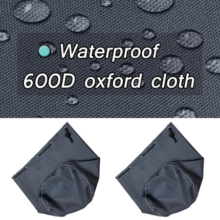 Waterproof Trimmer Cover and Engine Waterproof Cover are Suitable for Trimming Machine, Lawn Mower, Electric Saw, Hedge and Rod Saw. 600D Heavy Oxford Cloth 12D x 15.6h inch（3pack） (grey-600D（3pack）)