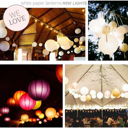 LOGUIDE Small LED Lights, 24 Pack, Battery Powered for Paper Lanterns,Balloons,Floral,Weddings & Festival Decorations (Warm White)