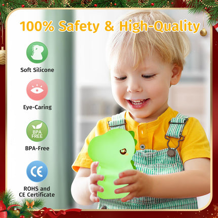Dinosaurs s Baby s, 16 Colors & Remote Control Silicone Dinosaur Light Dinosaur Lamp, Dimmable Baby Night Light Lamp, Portable Rechargeable Dinosaur Christmas s for Boys